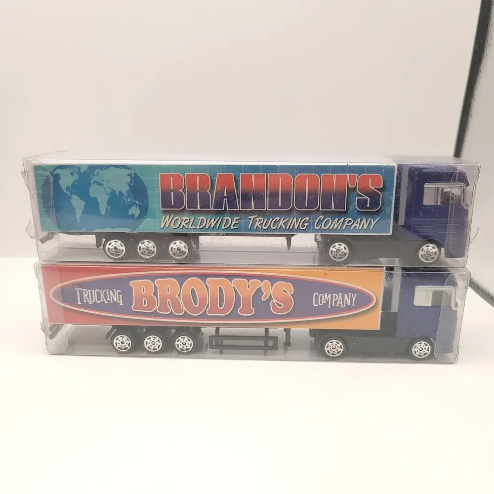 Swibco Trucking Company Toy Semi Truck Set of 10 New in package Gray Blue